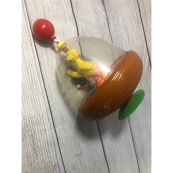 Vintage Big Bird Sesame Street spinning top toy illco toys - Picture 3 of 5